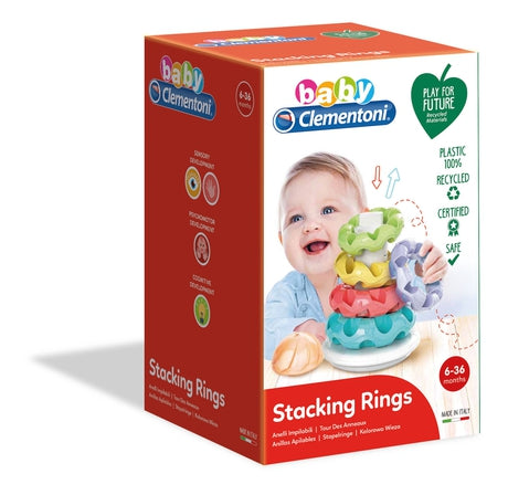 CLE BABY kolorowa wieża układanka /6 17103