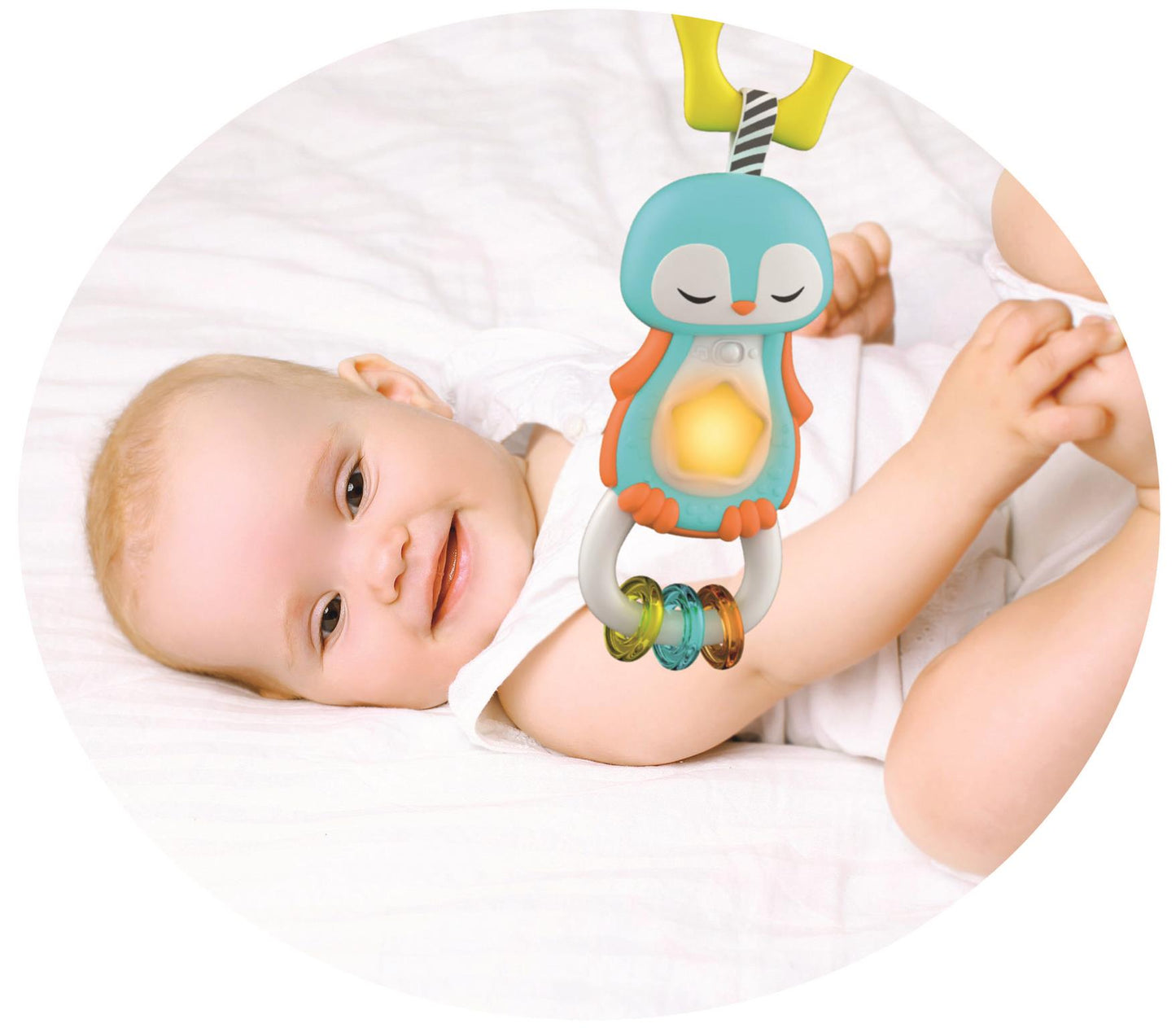 CLE BABY interaktywna grzechotka Pingwin 17361