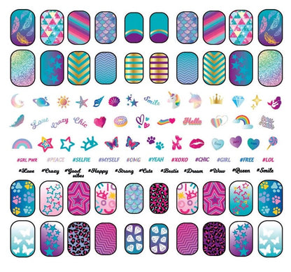 Crazy chic zestaw fluo paznokcie