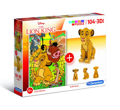CLE puzzle 104 + 3D Model Lion King 20158