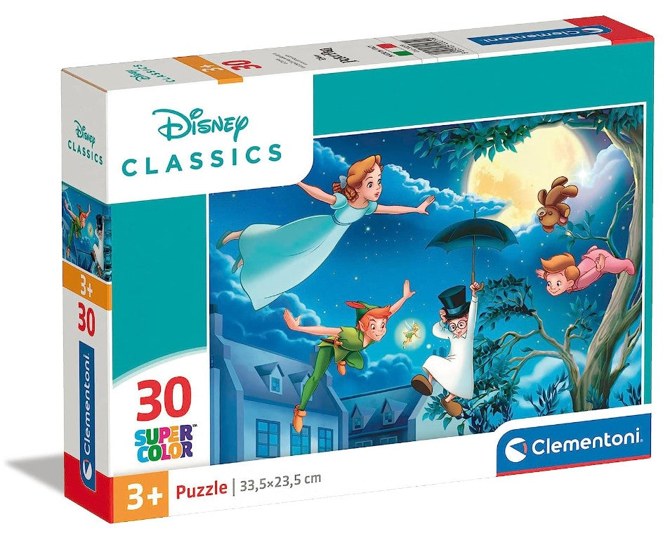Puzzle 30 elementów Supercolor Disney Classics Piotruś Pan