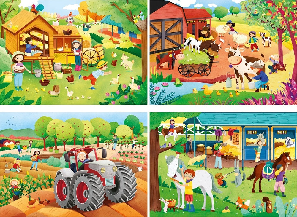 CLE puzzle 2X20 + 2X60 4w1 Farma 21304
