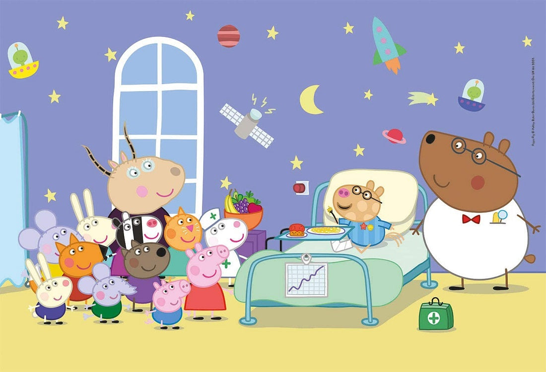 CLEMENTONI Puzzle 104 MAXI Super Kolor Świnka Peppa 23735
