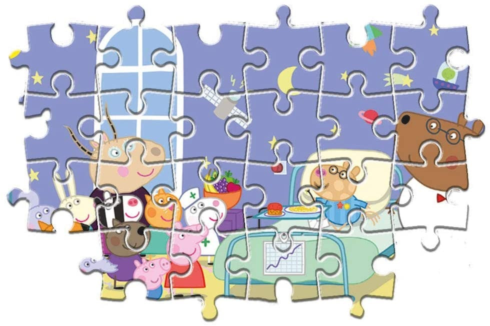 CLEMENTONI Puzzle 104 MAXI Super Kolor Świnka Peppa 23735