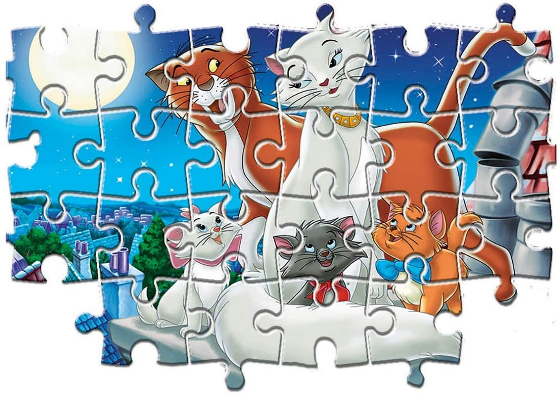 Puzzle 2x20 zwierzęta disney`a super kolor