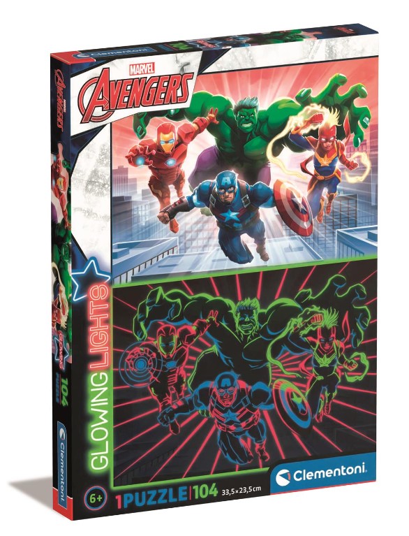 CLE puzzle 104 Glowing Avengers 27554