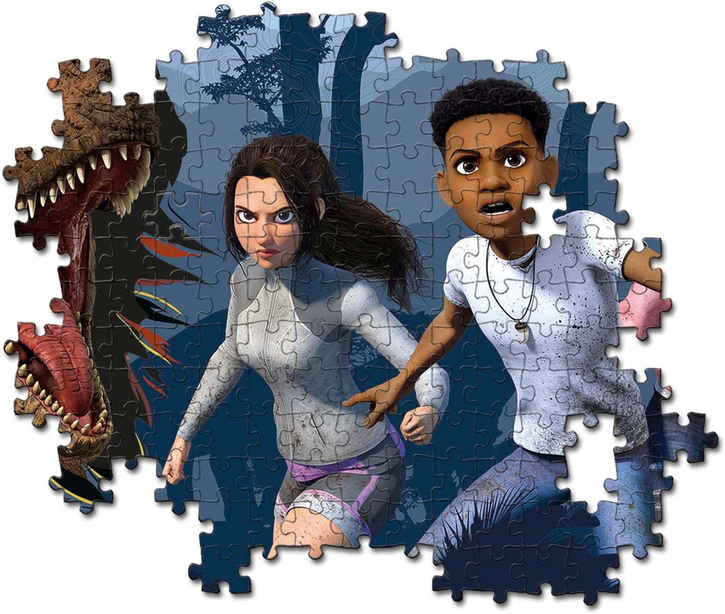 Puzzle 104 glowing jurassic world