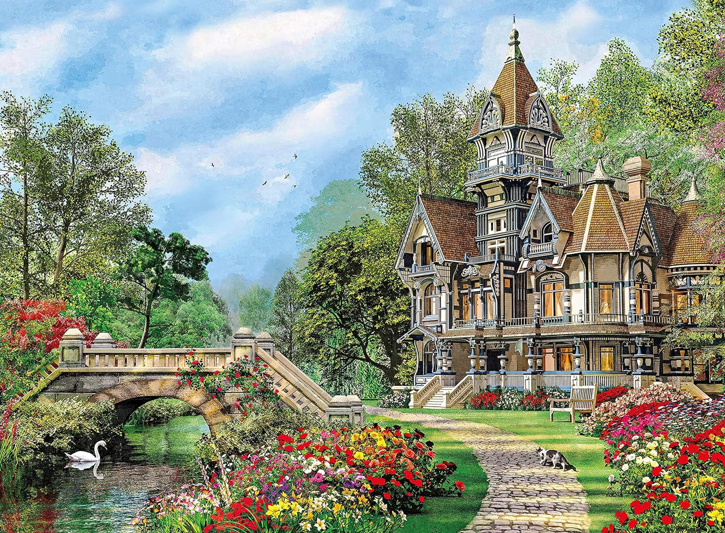 CLE puzzle 500 HQ Old Waterway Cottage 35048
