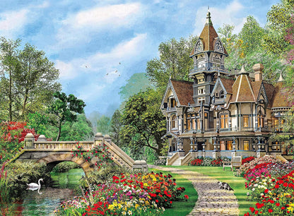 CLE puzzle 500 HQ Old Waterway Cottage 35048