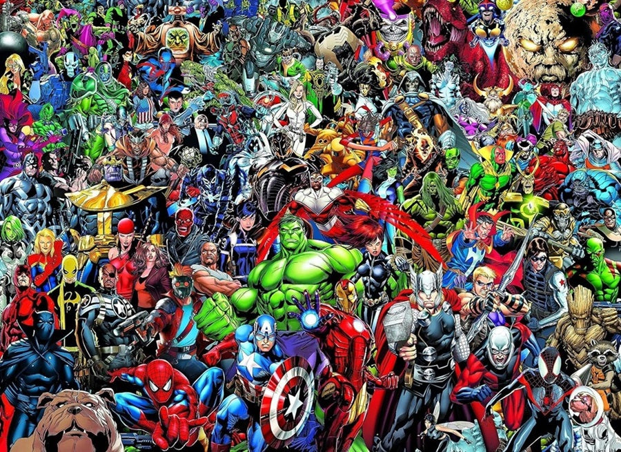 Puzzle 1000 impossible marvel 80 years