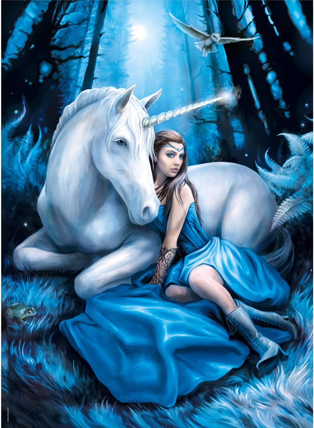 CLE puzzle 1000 Anne Stokes Blue Moon 39462