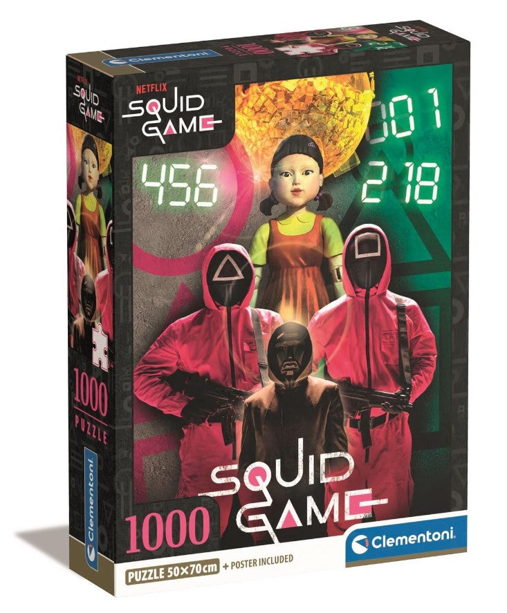 Clementoni puzzle 1000 elementów Compact - Netflix Squid Game 39859