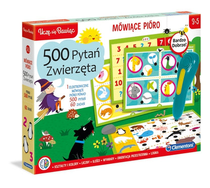 CLE Mówiące pióro 500pytań Zwierzęta 50649