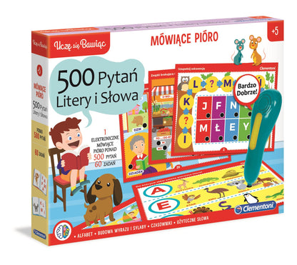 CLE Mówiące pióro 500pytań Litery Słowa 50655