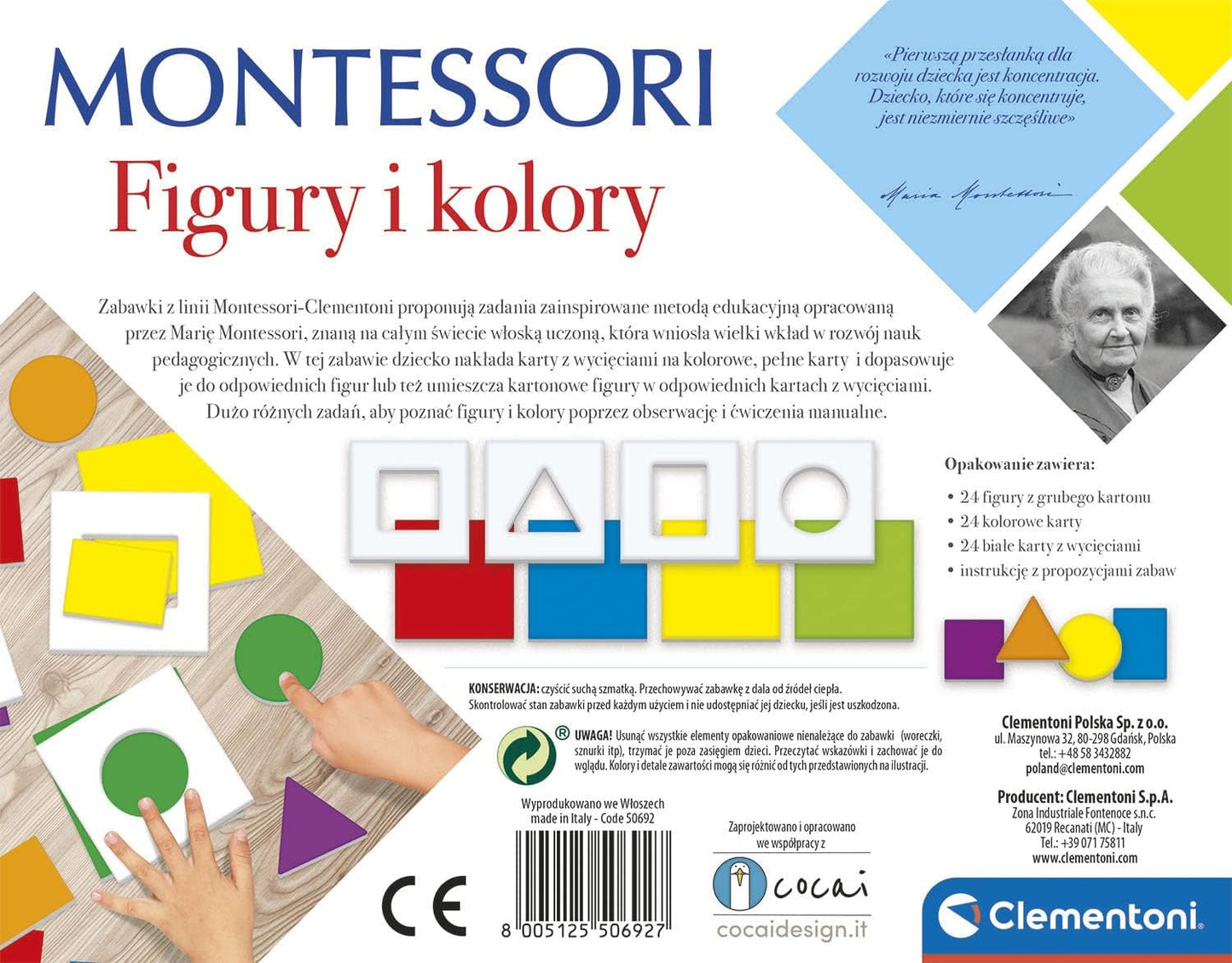 CLE Montessori Figury i kolory 50692