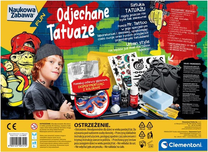 Naukowa zabawa odjechane tatuaże