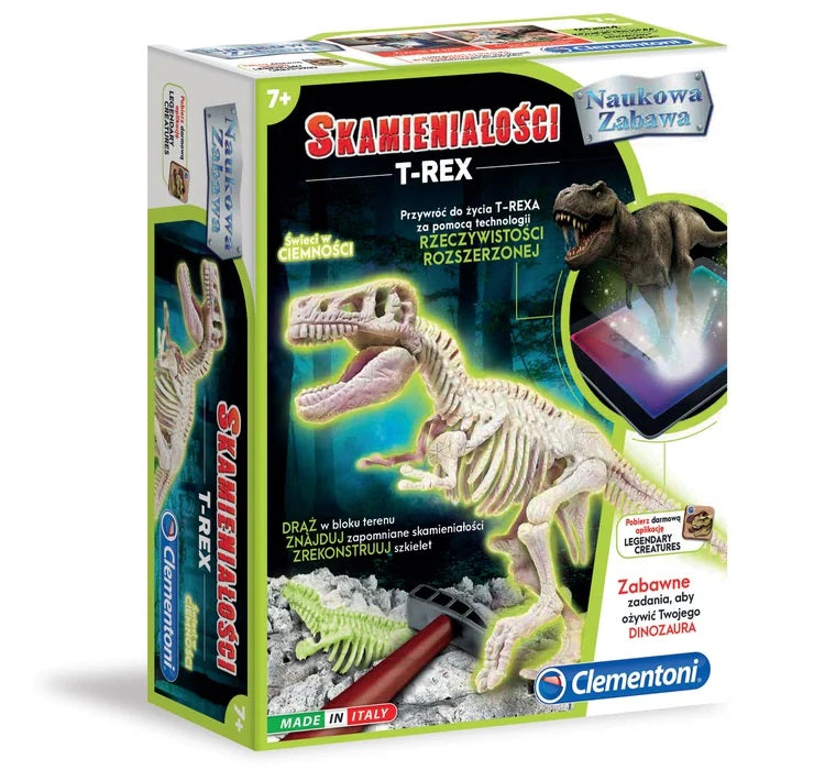 CLE Naukowa zabawa Skamien.T-Rex fluo 60889