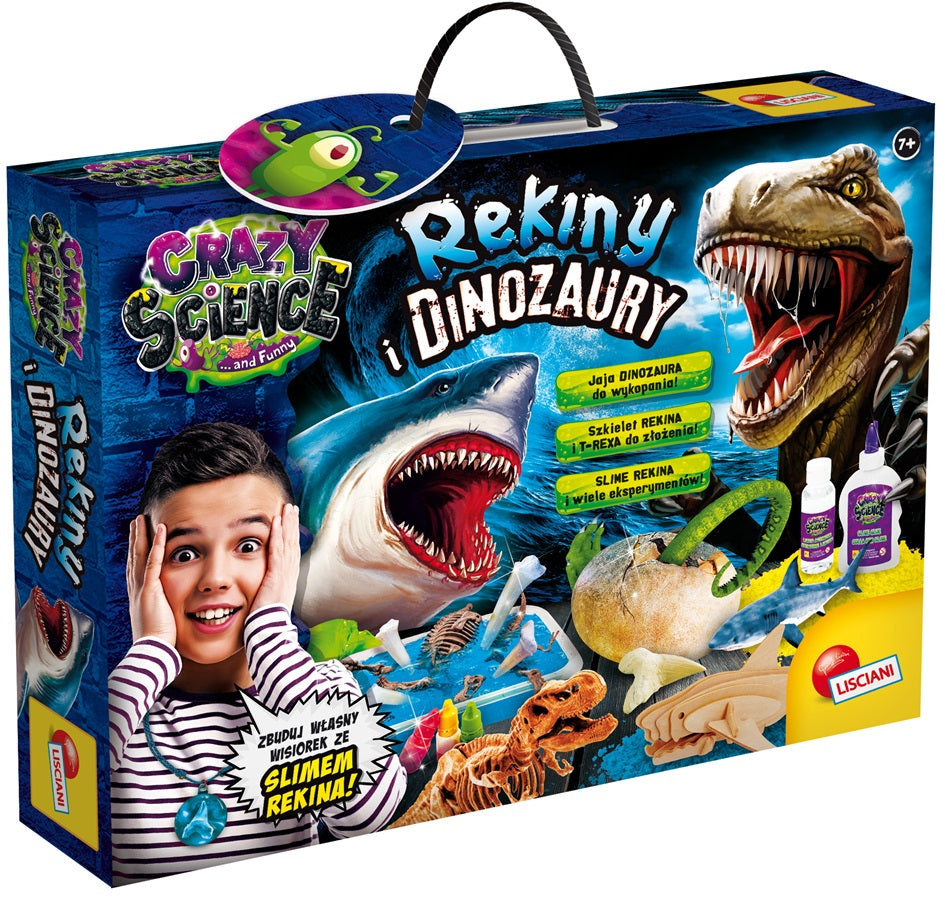 Lisciani crazy science rekiny i dinozaury