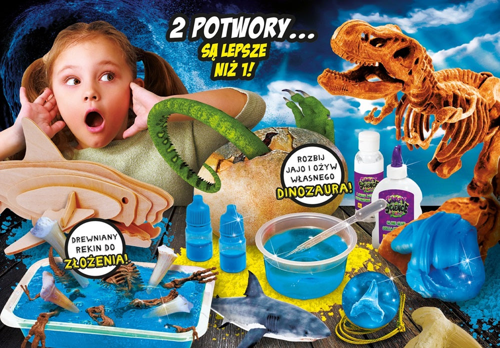 Lisciani crazy science rekiny i dinozaury