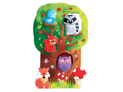 HEADU Montessori Puzzle las+figurki 2-4 20133