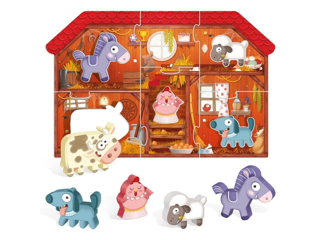 HEADU Montessori puzzle farma drew.2-4 20140