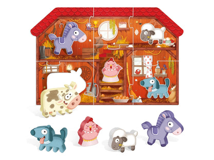 HEADU Montessori puzzle farma drew.2-4 20140