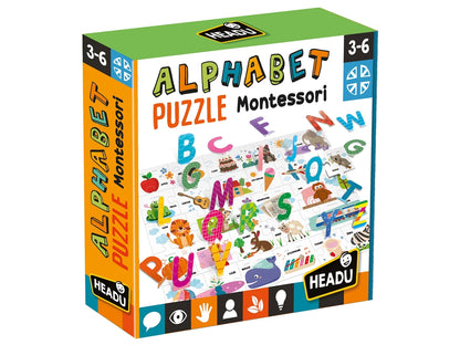 HEADU Montessori puzzle 3D Alfabet 3-6 20973