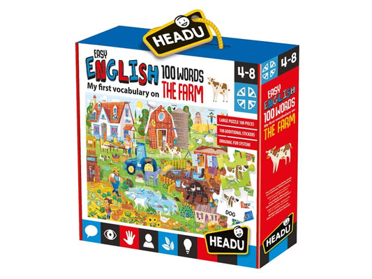 HEADU Easy English 100 słów farma 4-8 20997