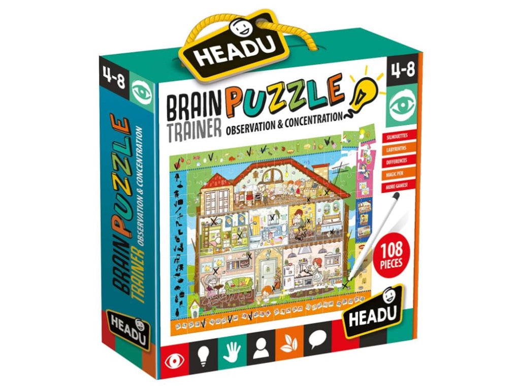 HEADU Puzzle trening umysłu 108el 4-8 21154