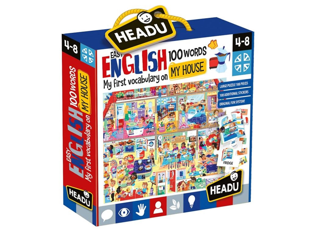 HEADU Easy English 100słów mój dom 4-8 23158