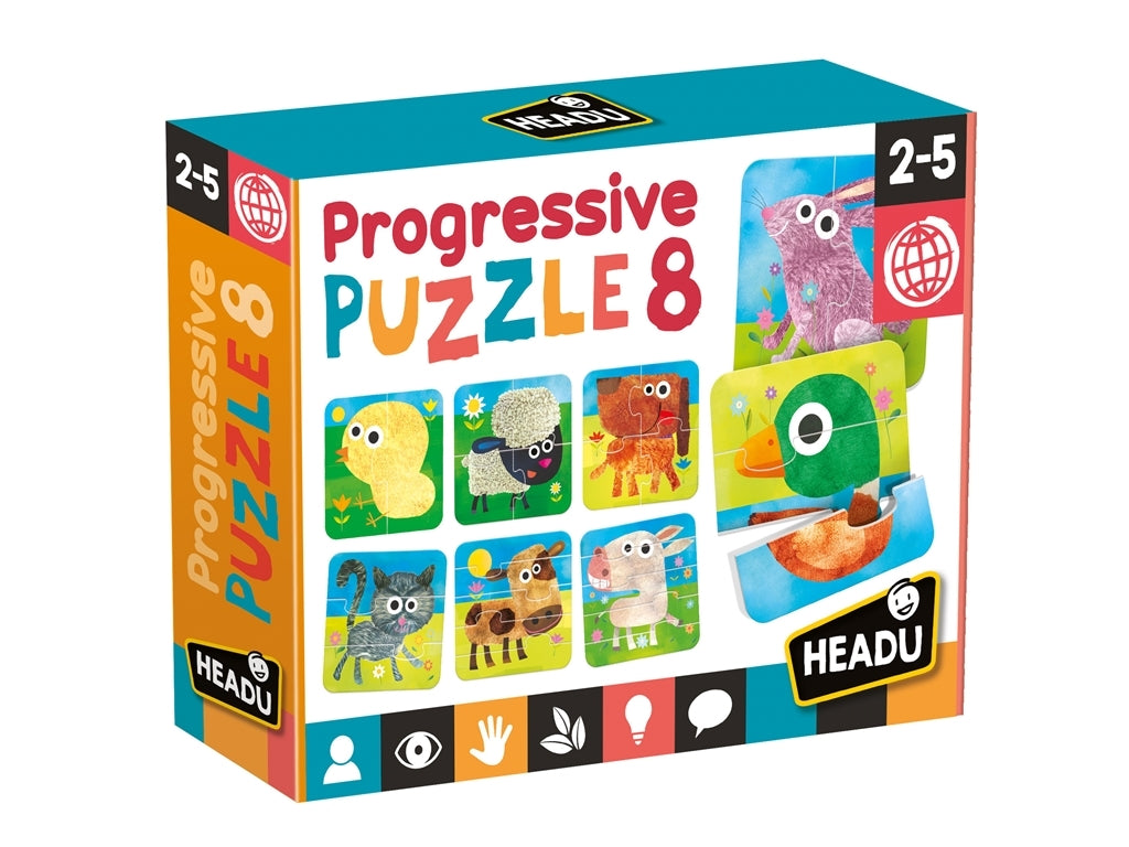 HEADU Puzzle progresywne wiek 2-5 23936