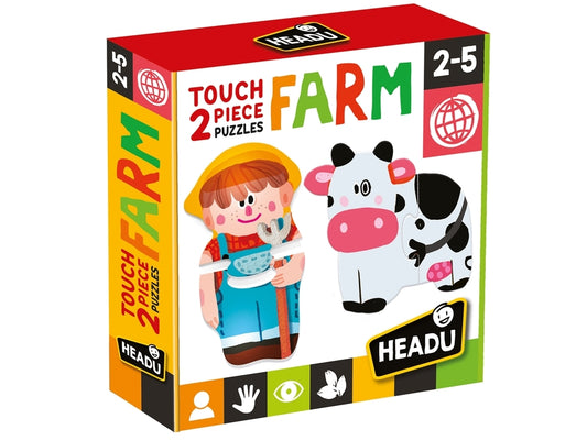 HEADU Puzzle sensoryczne Farma wiek 2-5 24889