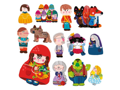 HEADU Puzzle sensoryczne-bajki 2-5 24919
