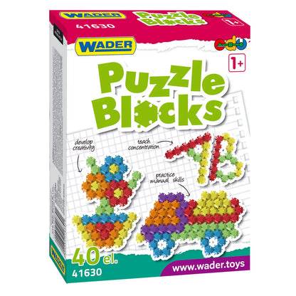 WADER Klocki puzzle 40el w kartonie 41630 16307