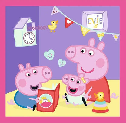 Puzzle 3w1 Peppa i przyjaciele
