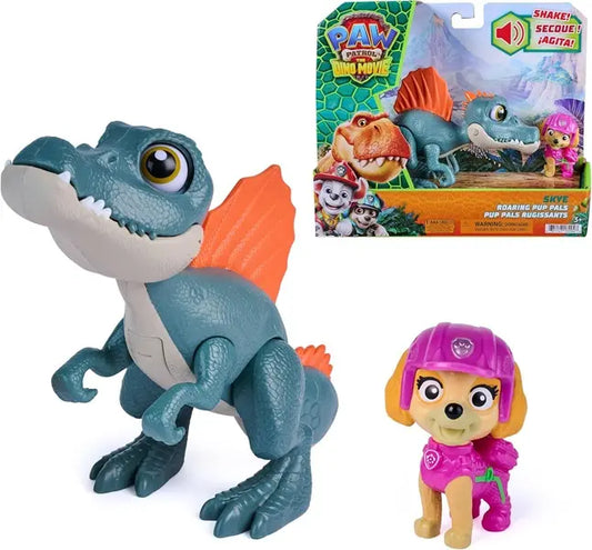Psi Patrol Dino film, figurka dinozaura + Skye