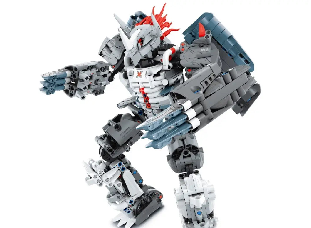 Immaster klocki mecha wojownik srebrny 965 elementów