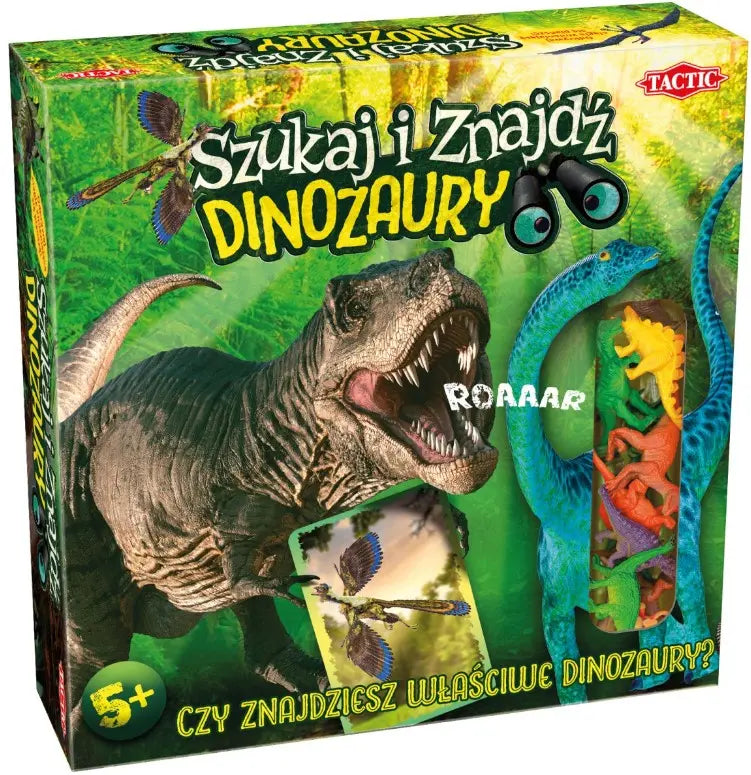 Gra szukaj i znajdź dinozaury