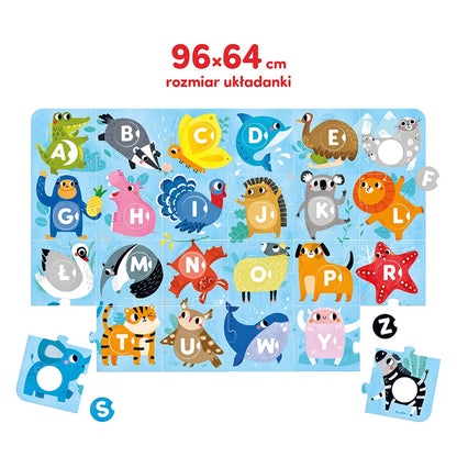 CzuCzu Duuuże puzzle z dziurką Alfabet 91262