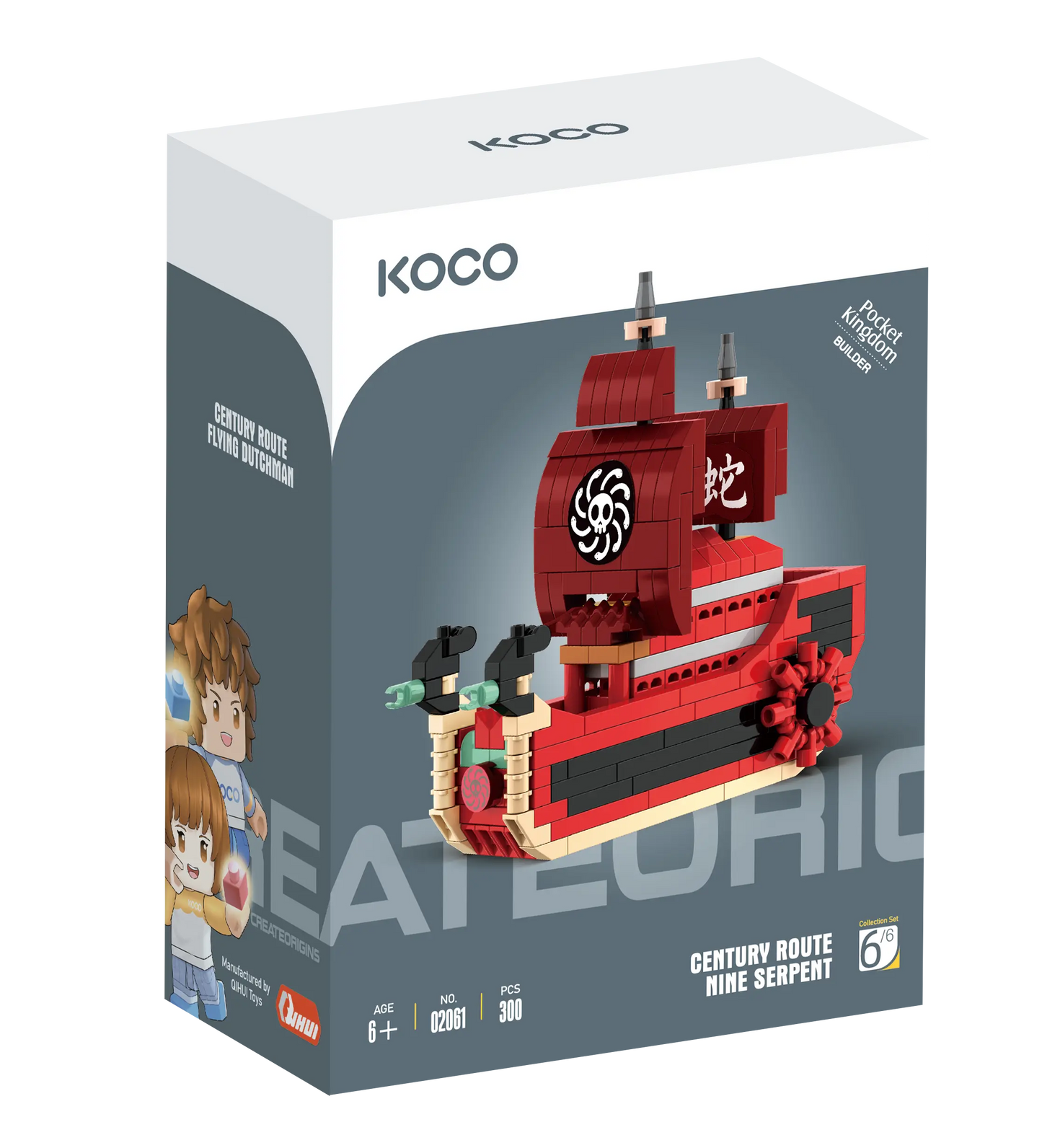 Klocki koco statek 300 elementów