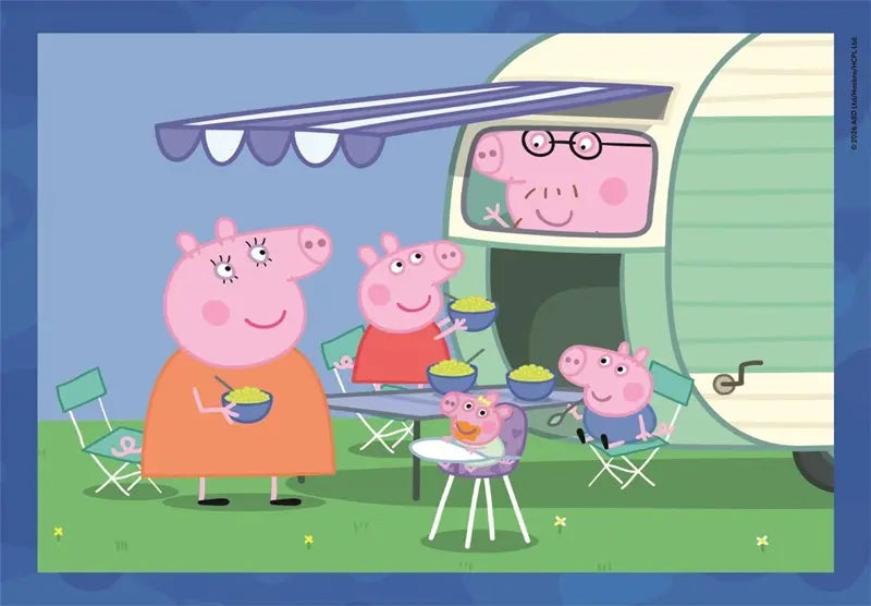 Puzzle 4w1 SuperKolor Świnka Peppa
