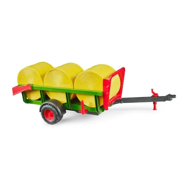 BRUDER Mała przyczepa1oś+3bale słomy 02204