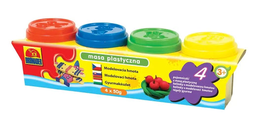Masa plastyczna, 4 małe tuby