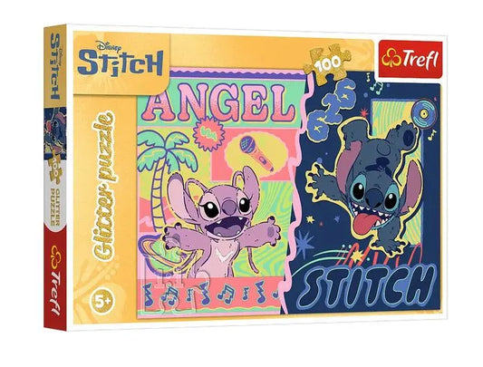 PUZZLE 100 Glitter Hawajski blask / Stitch 16611