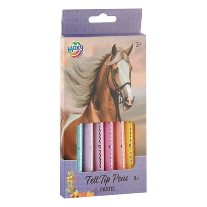 Konik, flamastry pastelowe - 8 szt.