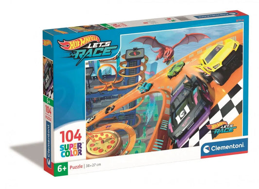 Puzzle 104 Super Kolor Hot Wheels