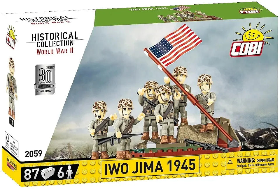 Historical Collection World War II, Raising The Flag On Iwo Jima 1945r