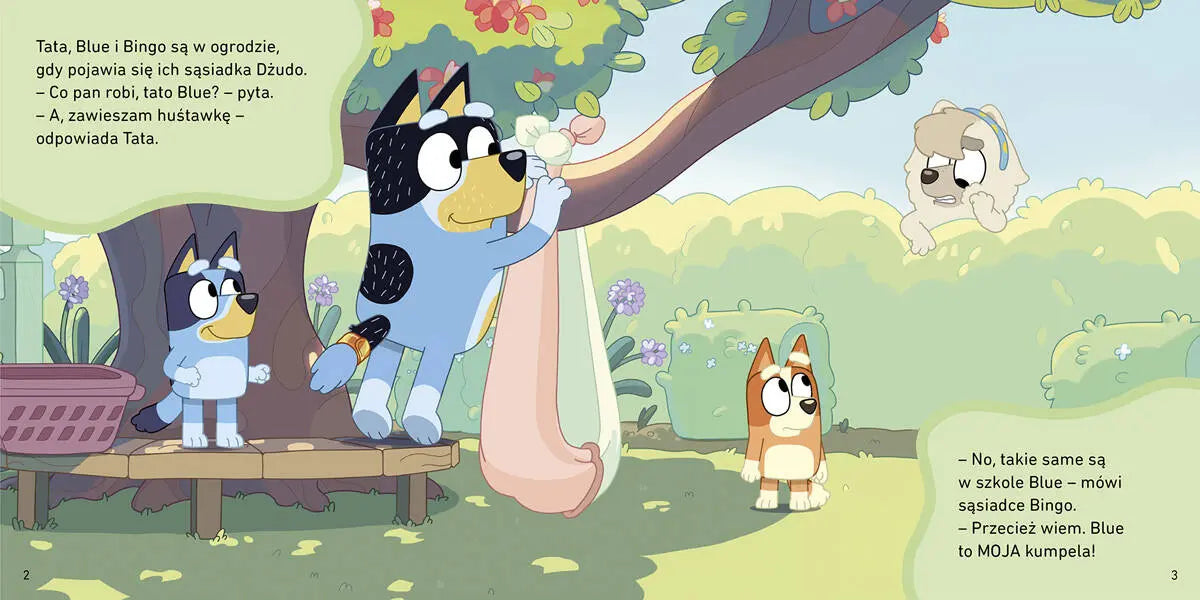 Bluey moja czytanka: motylki