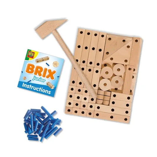 Brix junior - Drewniane konstrukcje 77 elementów