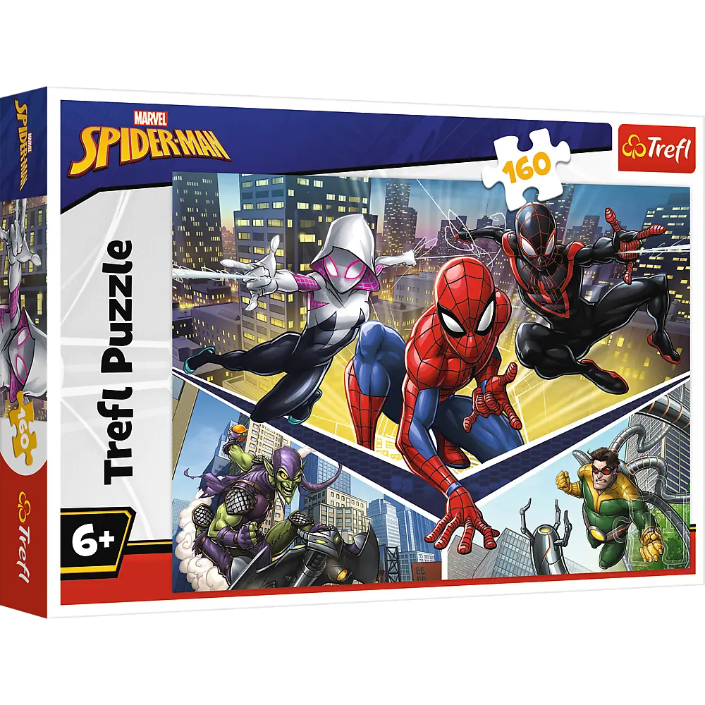 Puzzle 160 elementów siła spidermana
